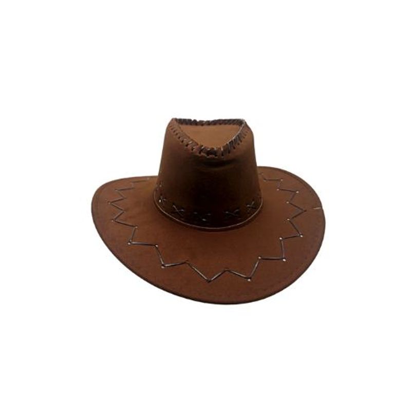 GENERICO - Sombrero Vaquero Café Oscuro 57X10Cm 1 Unidad