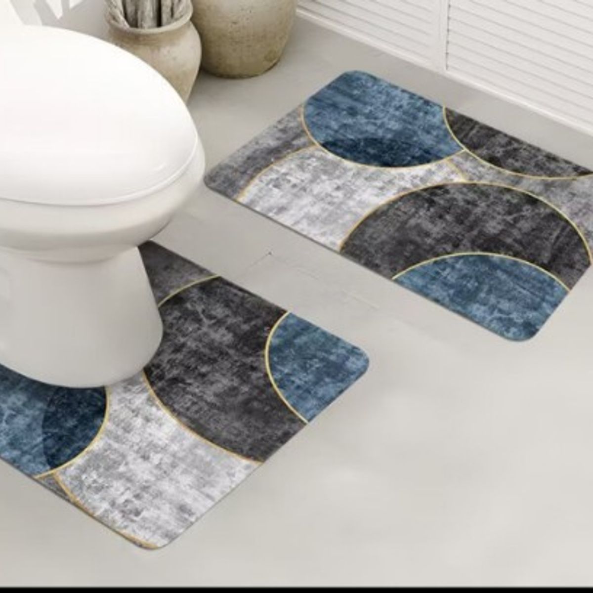 GENERICO - juego De Alfombras De Baño Set De 3 Pcs Antideslizante