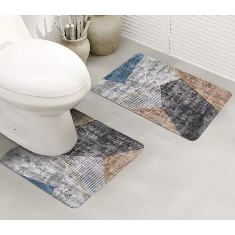 GENERICO - juego De Alfombras De Baño Set De 3 Pcs Antideslizante