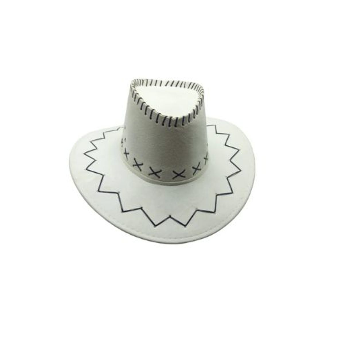 GENERICO - Sombrero Vaquero Blanco 57X10Cm 1 Unidad