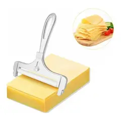 GENERICO - Rebanador Corta Queso Ajustable Aluminio