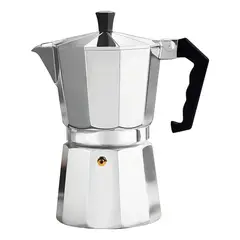 GENERICO - Cafetera Italiana De Aluminio 6 Tazas Cafe Desayuno
