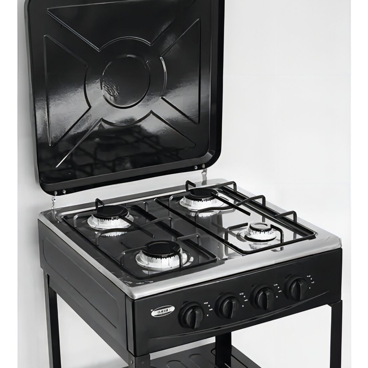 Cocina Encimera A Gas 4 Quemadores Con Repisas Color Negro, marca GENERICO - Foto 2