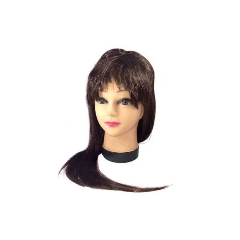 GENERICO - Peluca Larga Café 60 Cm 160 Gramos 1 Unidad
