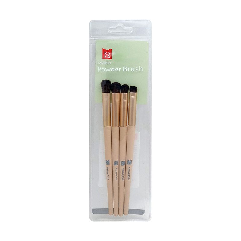 GENERICO - Set 4 Brochas Pinceles Para Sombra De Ojos Rafa