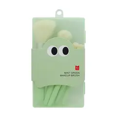 GENERICO - Set 5 Brocha Para Maquillaje Verde Menta Rafa