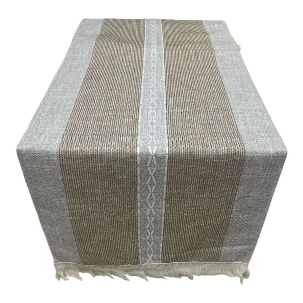 GENERICO - Mantel Camino De Mesa Rectangular Yute Linea 180x35cm A4