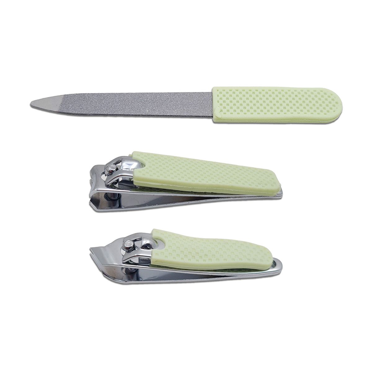 GENERICO - Set 3 Piezas Manicure Cortauñas Y Lima Rafa