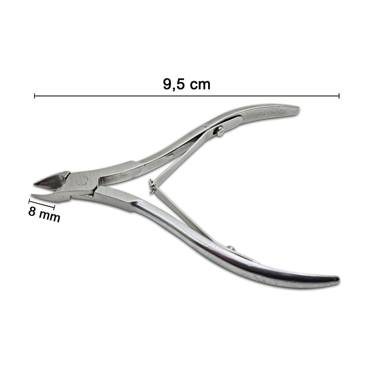 GENERICO - Alicate Corta Cutículas Recto 8mm Solingen