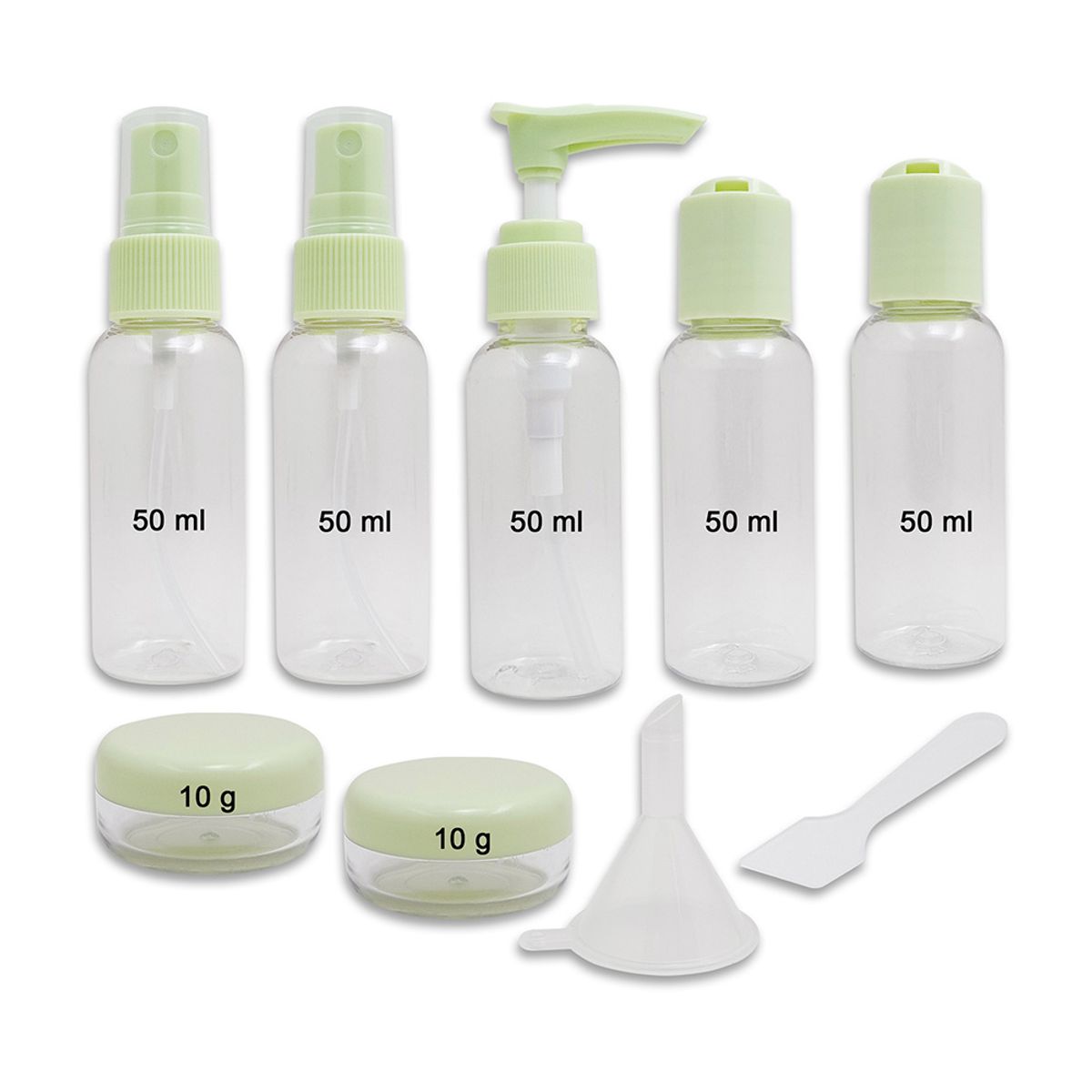 GENERICO - Set Botellas Vacías Porta Cosmético Para Viaje Rafa