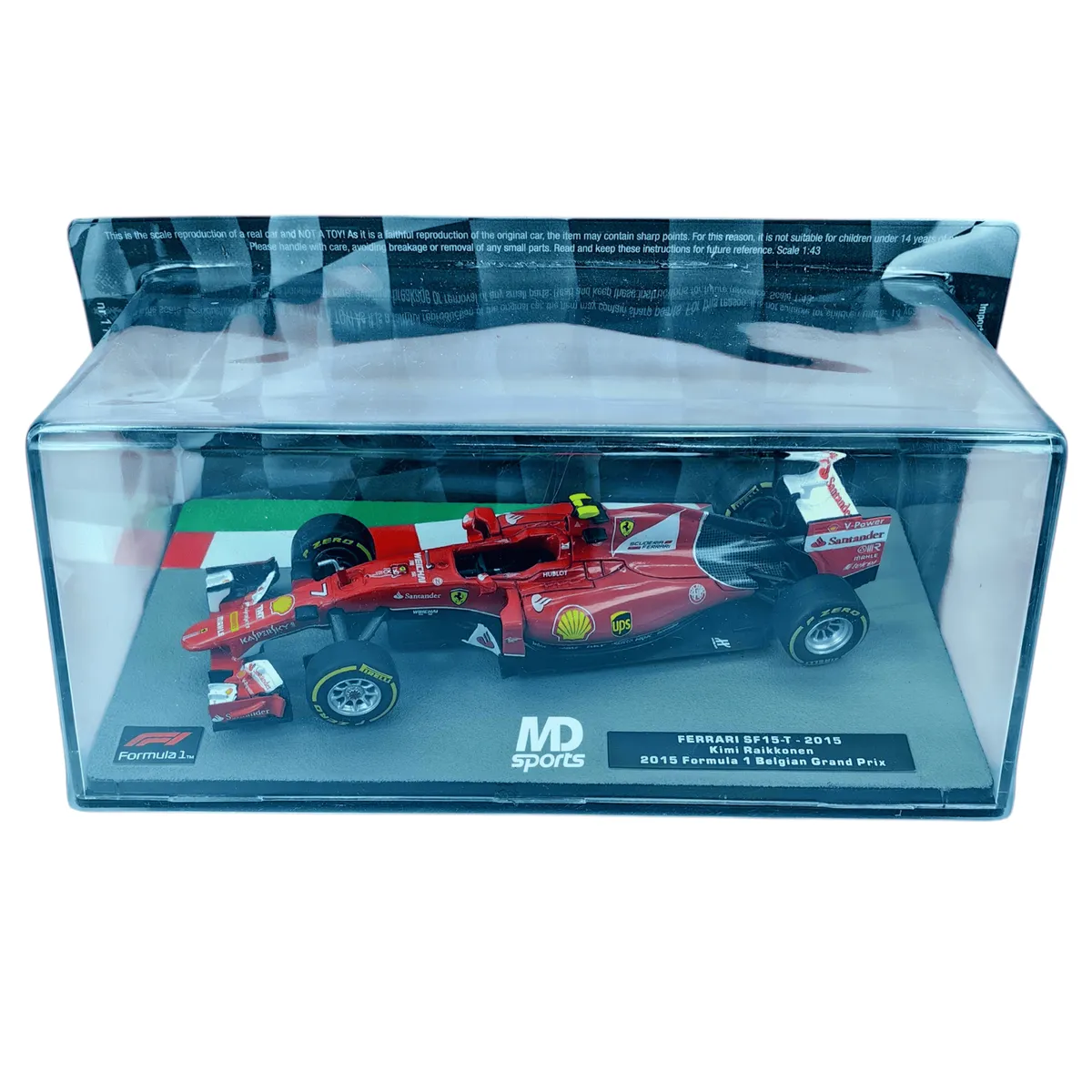 FORMULA 1 - Auto Formula 1 Ferrari SF15 2015 Raikkonen Caja Acrilic 1:43
