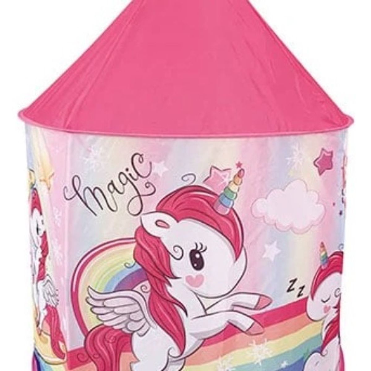 GENERICO - Carpa Castillo Unicornio 3 En 1 Rosada Niña