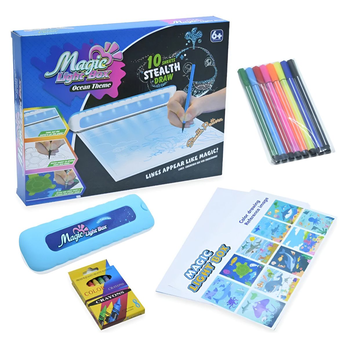 GENERICO - Pizarra Mágica Magic Light Ocean