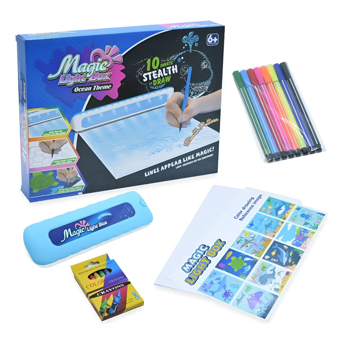 GENERICO - Pizarra Mágica Magic Light Ocean