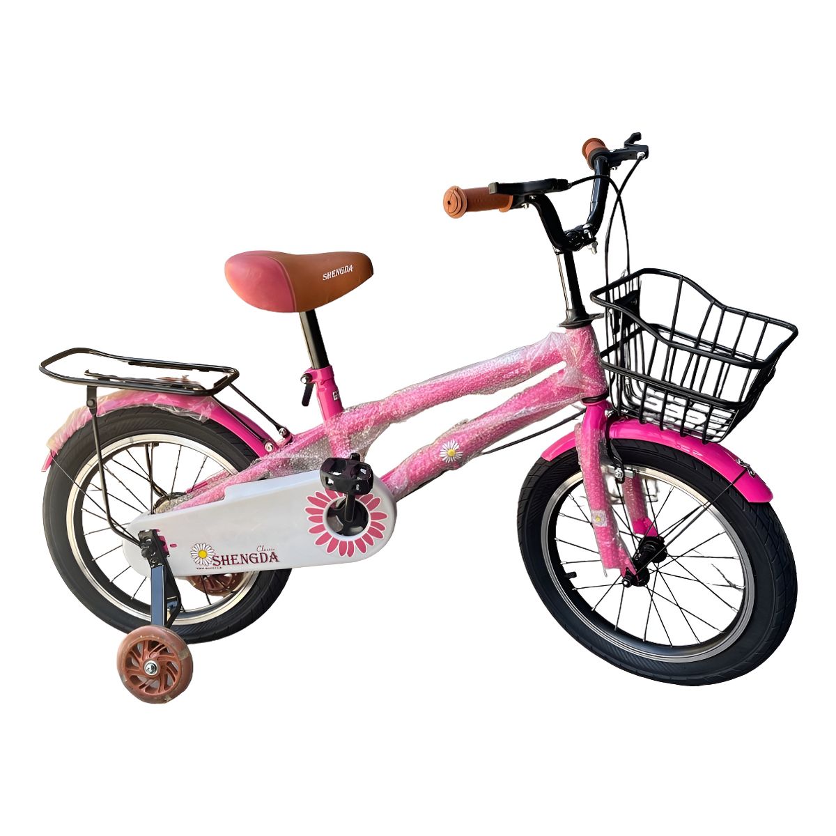 GENERICO - Bicicleta Infantil Shengdi Con Canasto Y Ruedas De Apoyo