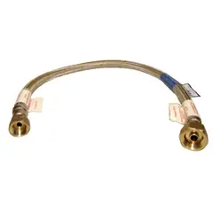 TAUMM - Fexible de acero inoxidable Gas 3/8" -Izq x 1/2" 60 cm