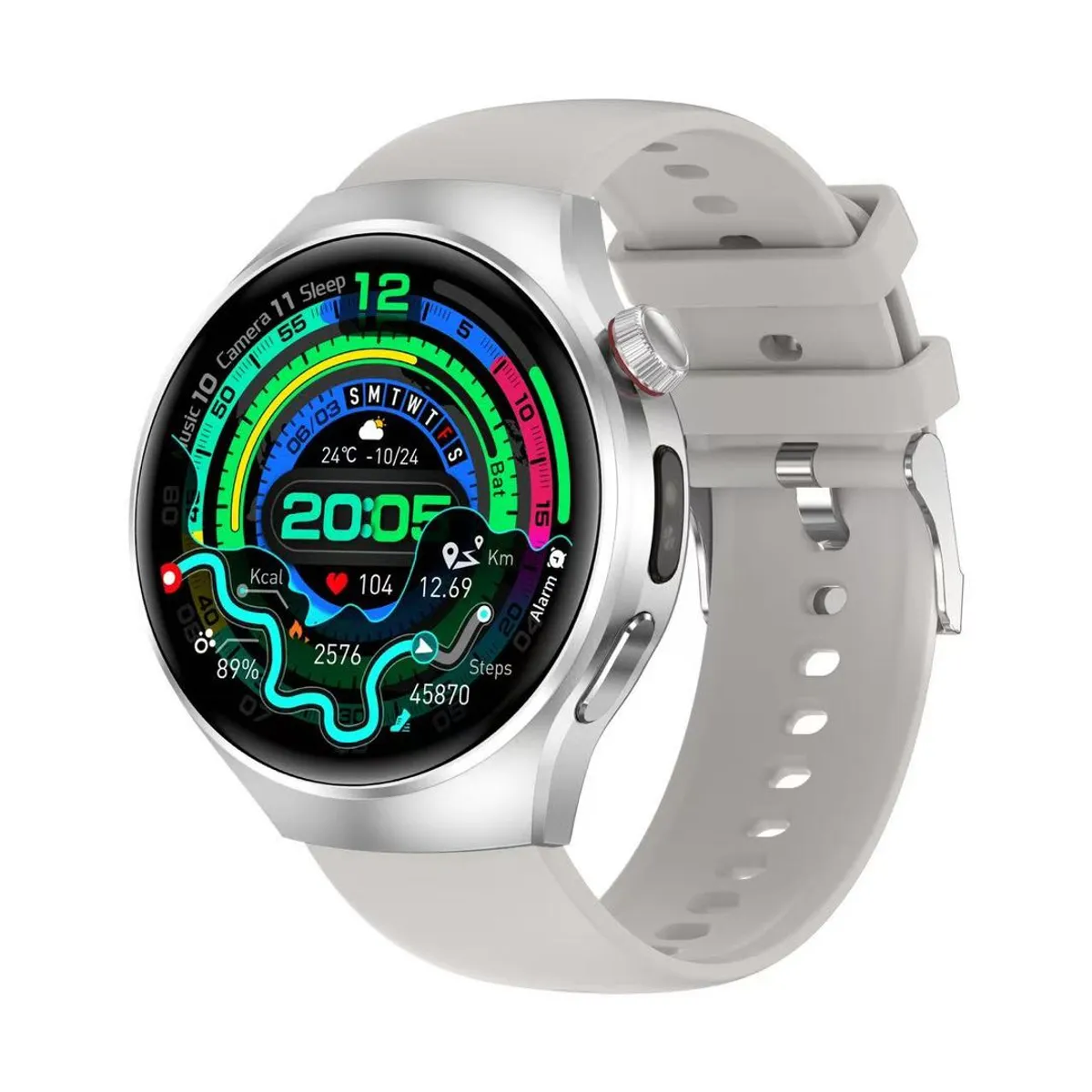 GENERICO - Reloj Inteligente Smartwatch Bluetooth Monitor Salud y Deporte Blanco