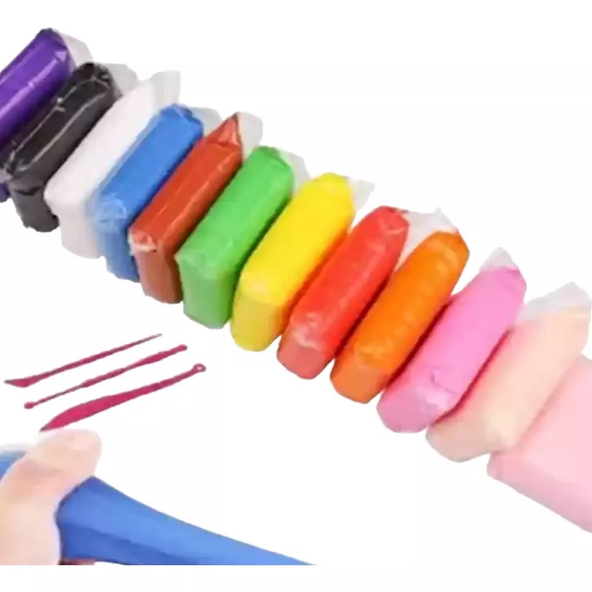 GENERICO - 36 Masas Para Moldear Acrílica Mágica Colores Niños