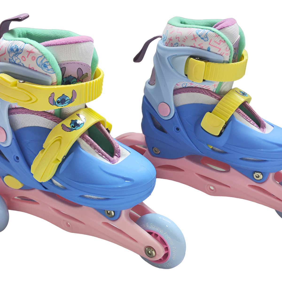 GENERICO - Disney Patines Ajustables Stitch 3 Ruedas Colorido