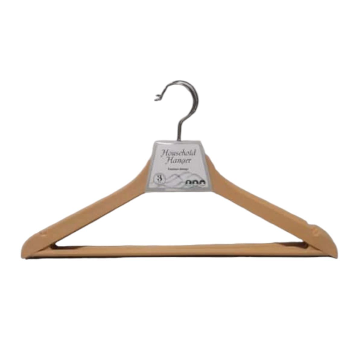 GENERICO - Pack 3 Colgadores de Plástico para Ropa Gms