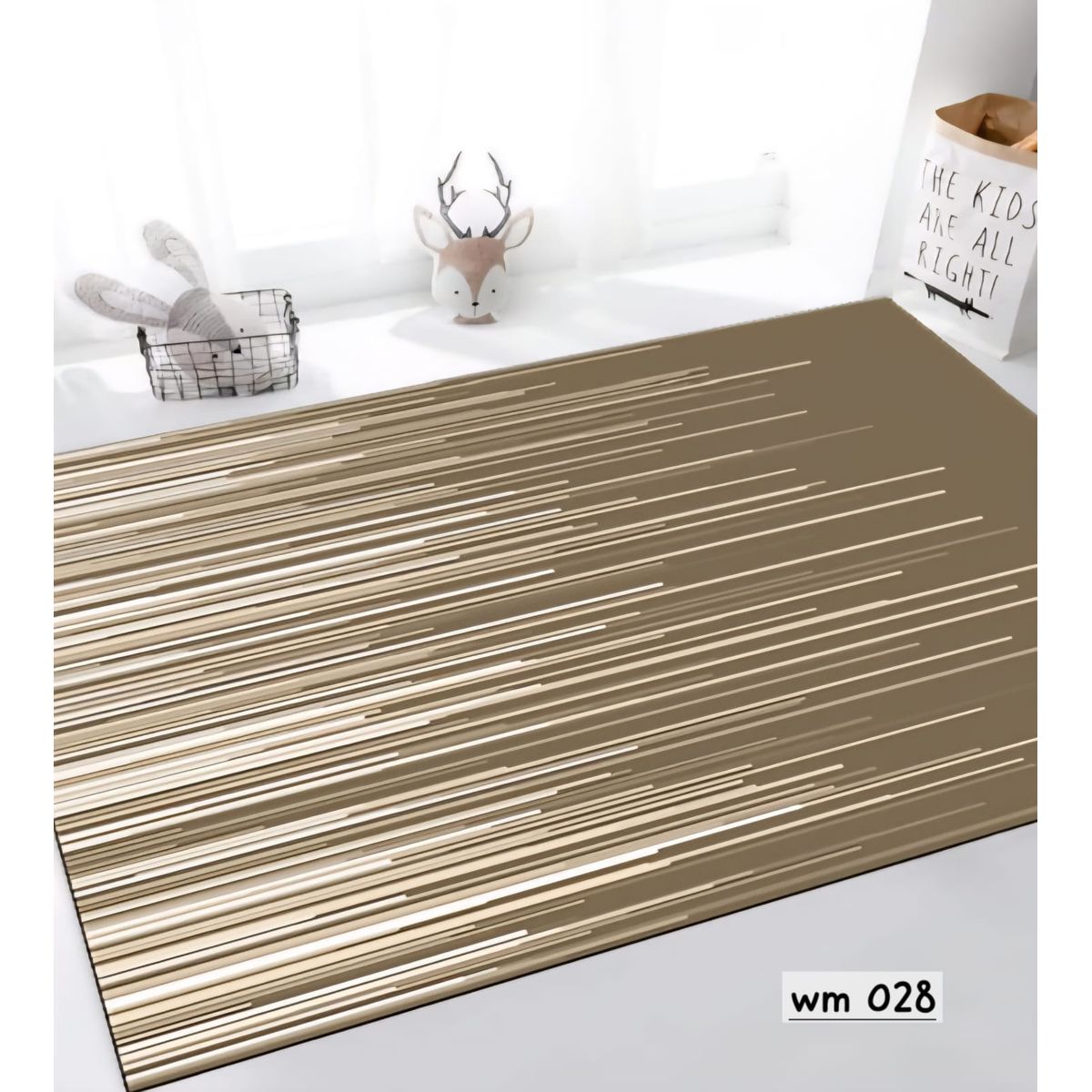 GENERICO - ALFOMBRA PARA LIVING ANTIDESLIZANTE CON DISEÑOS TRIDIMENCIONALES