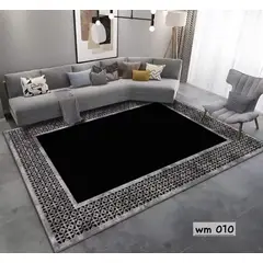 GENERICO - ALFOMBRA PARA LIVING ANTIDESLIZANTE CON DISEÑOS TRIDIMENCIONALES