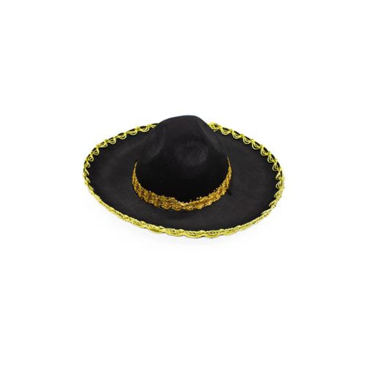 GENERICO - Sombrero Mexicano Dorado Chico 1 Unidad