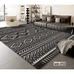 GENERICO - ALFOMBRA PARA LIVING ANTIDESLIZANTE CON DISEÑOS TRIDIMENCIONALES