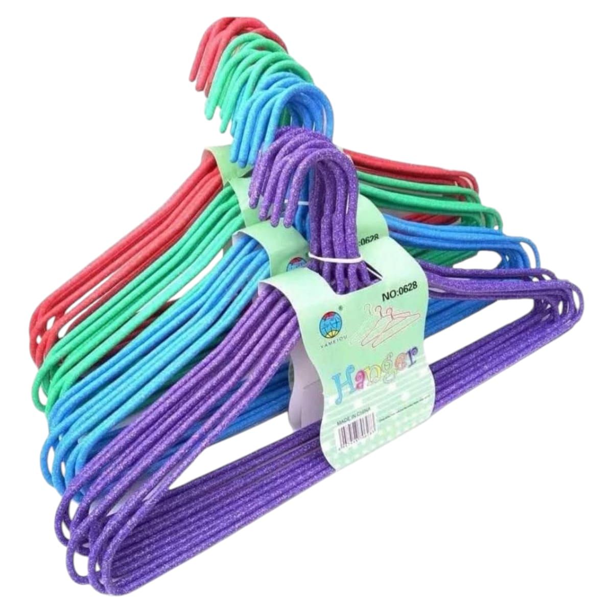 GENERICO - Set 10 Colgadores de Alambre para Ropa 38cm Gms