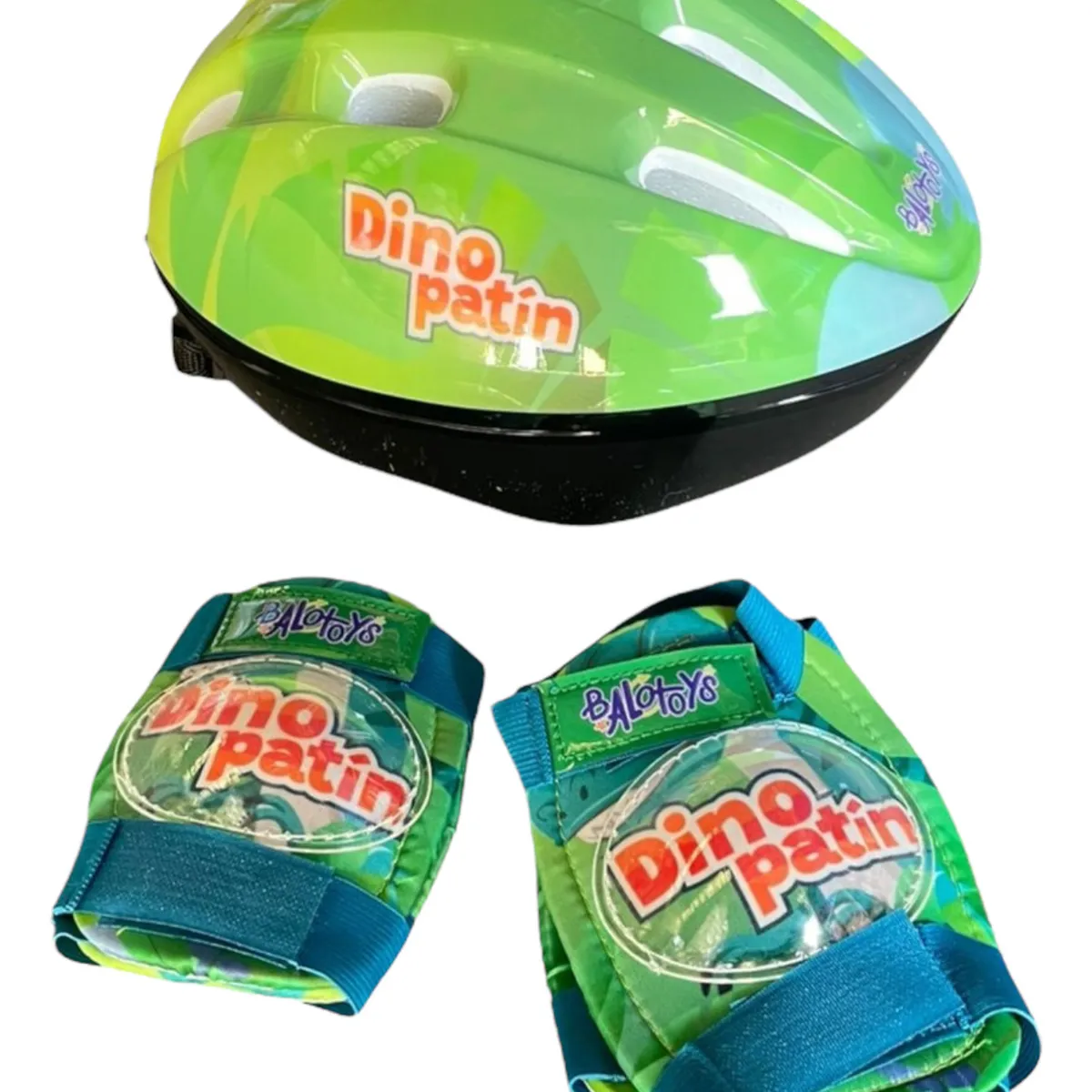 GENERICO - Patin 4 Ruedas Luminosas Y Accesorios Dinopatin