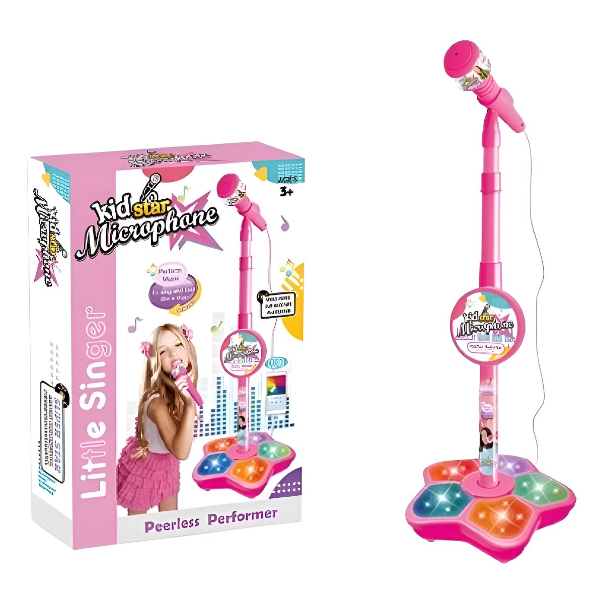 GENERICO - Micrófono Musical De Karaoke Con Pedestal Para Niños