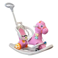 GENERICO - Caballo Balancin Mecedor Para Niños 4 En 1 Musical
