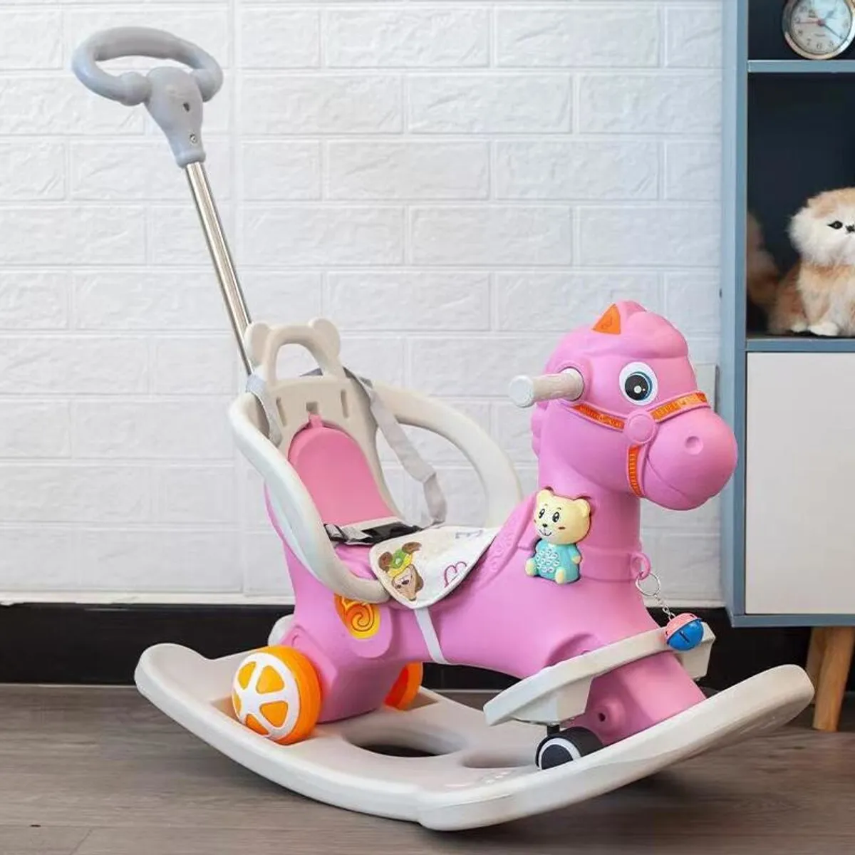 GENERICO - Caballo Balancin Mecedor Para Niños 4 En 1 Musical