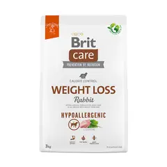 BRIT CARE - Perro weight loss rabbit 3kg sabor conejo