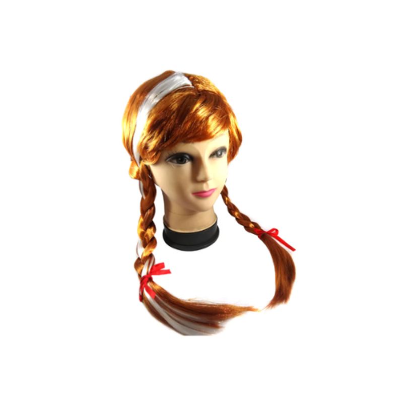 GENERICO - Peluca Personajes Ana 150 Gramos 1 Unidad