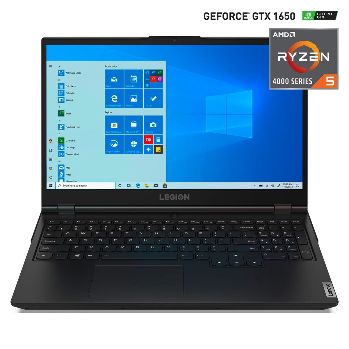 LENOVO - Notebook Gamer Legion 5 Amd Ryzen 5 8Gb Ram 512Gb Ssd Nvidia Geforce Gtx 1650 15.6"