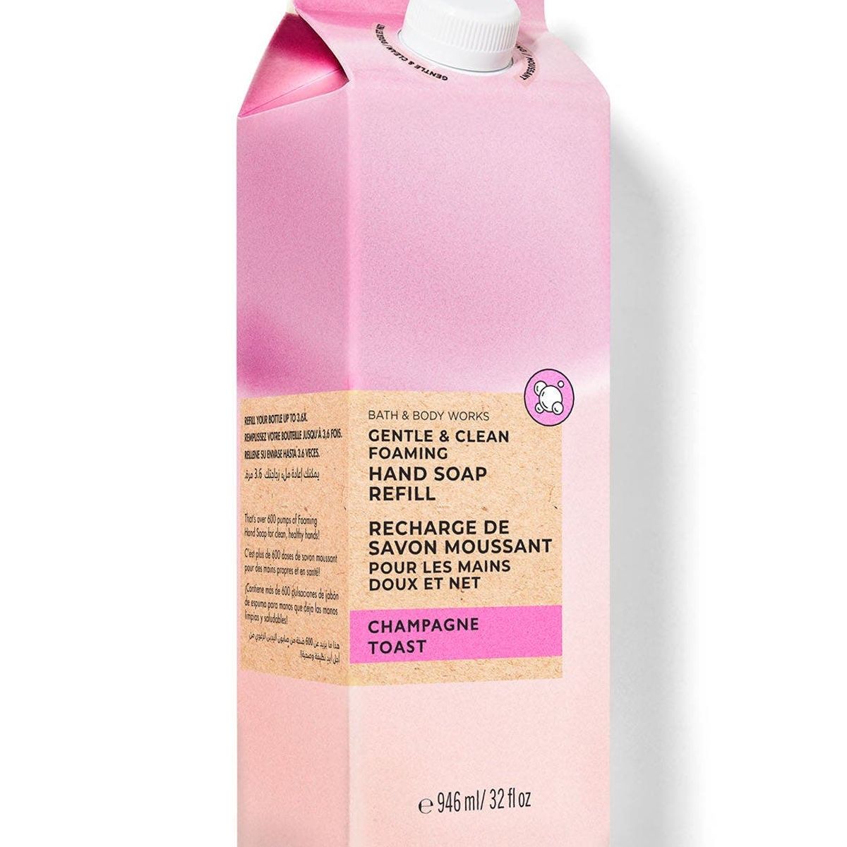BATH & BODY WORKS - Recarga de Jabón Espumoso Bath & Body Works Champagne Toast