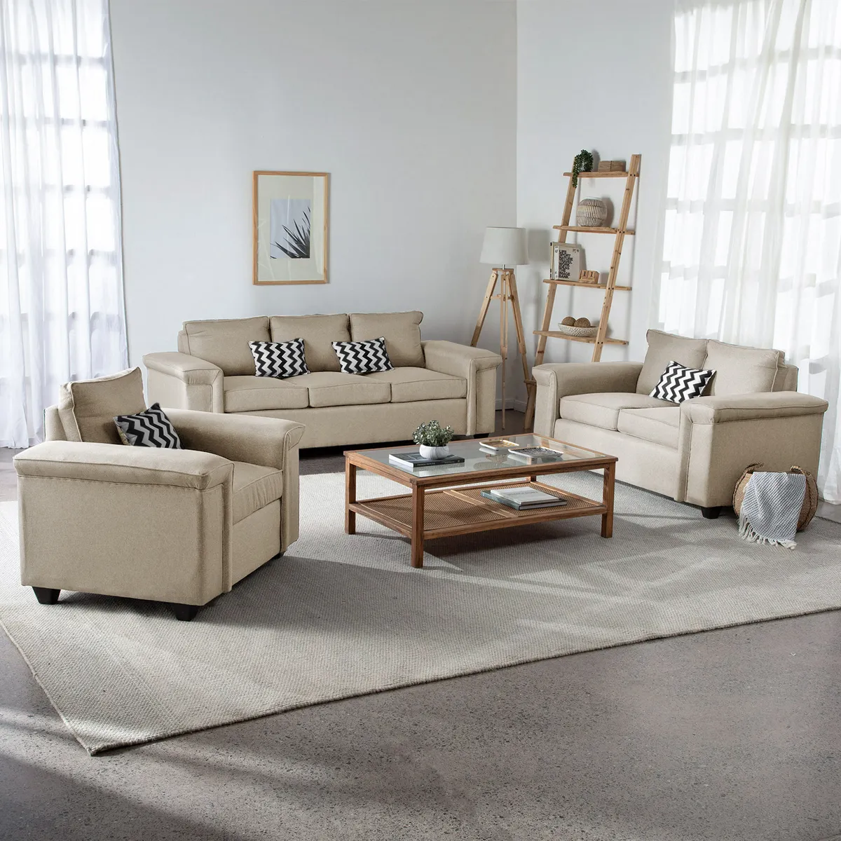 MUEBLES COTTONI - Living 321 Sicilia Tela