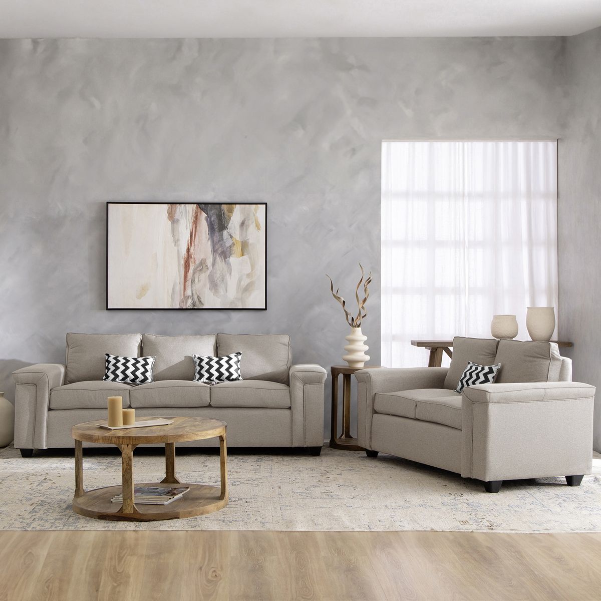 MUEBLES COTTONI - Living 3.2 Sicilia Tela