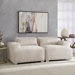 MUEBLES COTTONI - Sofá Cala - Boucle Crudo