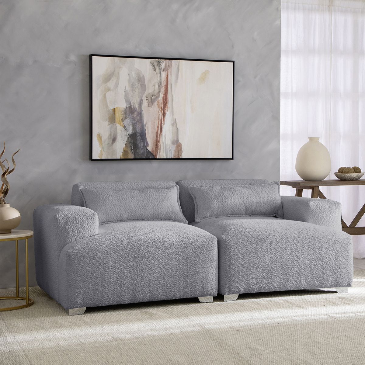 MUEBLES COTTONI - Sofá Cala - Boucle