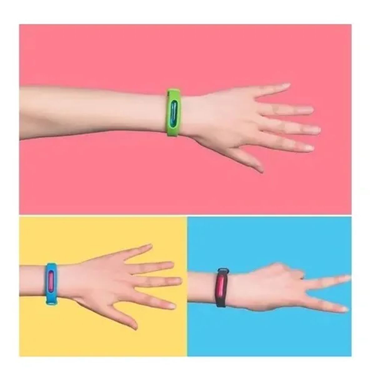 CARIBEE - Pack 4 Pulsera Repelente Antimosquitos Insectos