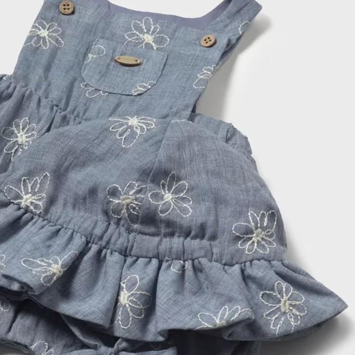 MAYORAL - Peto con gorro bordado recién nacida