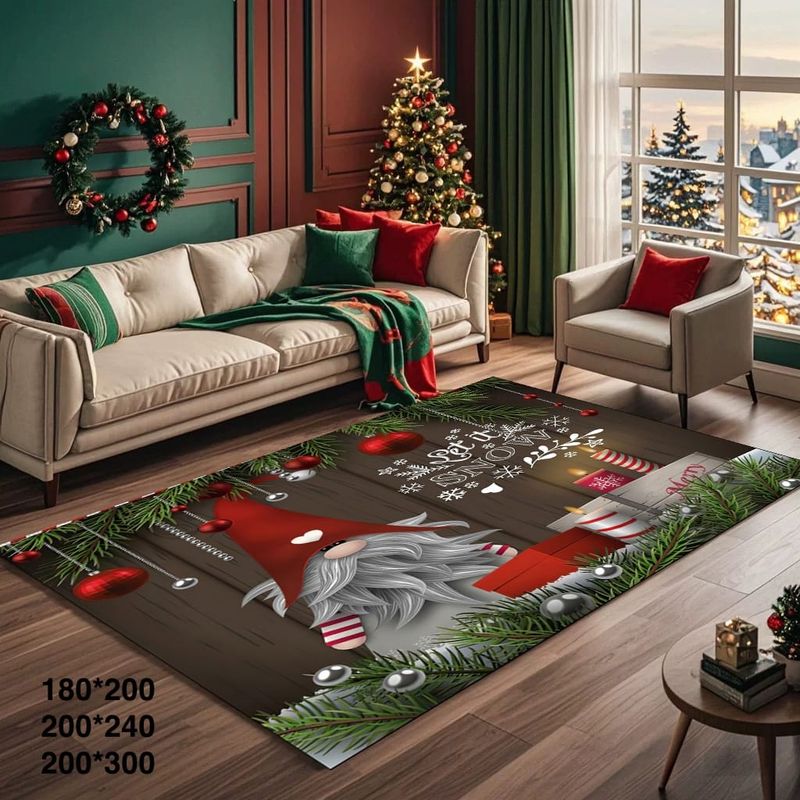 GENERICO - Alfombras de Navidad Para Living 300x200cm Duende Navidad