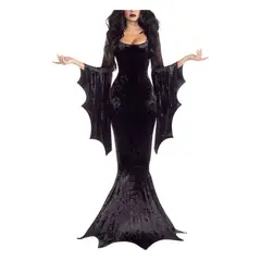 GIOIO - Disfraz Vestido Bruja Vampira Halloween - Adulto M