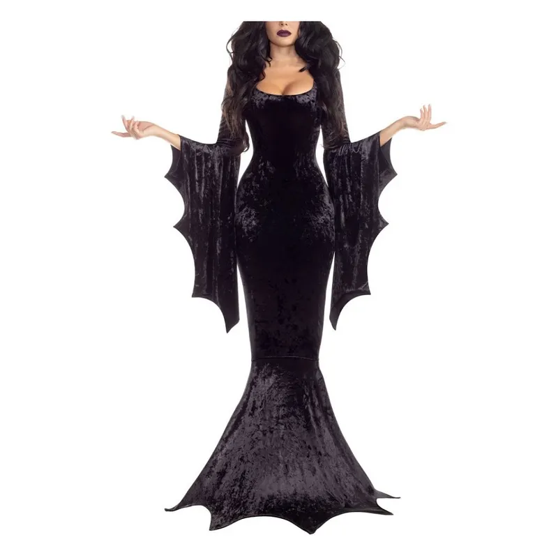 GIOIO - Disfraz Vestido Bruja Vampira Halloween - Adulto  S