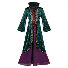 GIOIO - Disfraz Vestido Bruja Medieval Halloween Cosplay XL