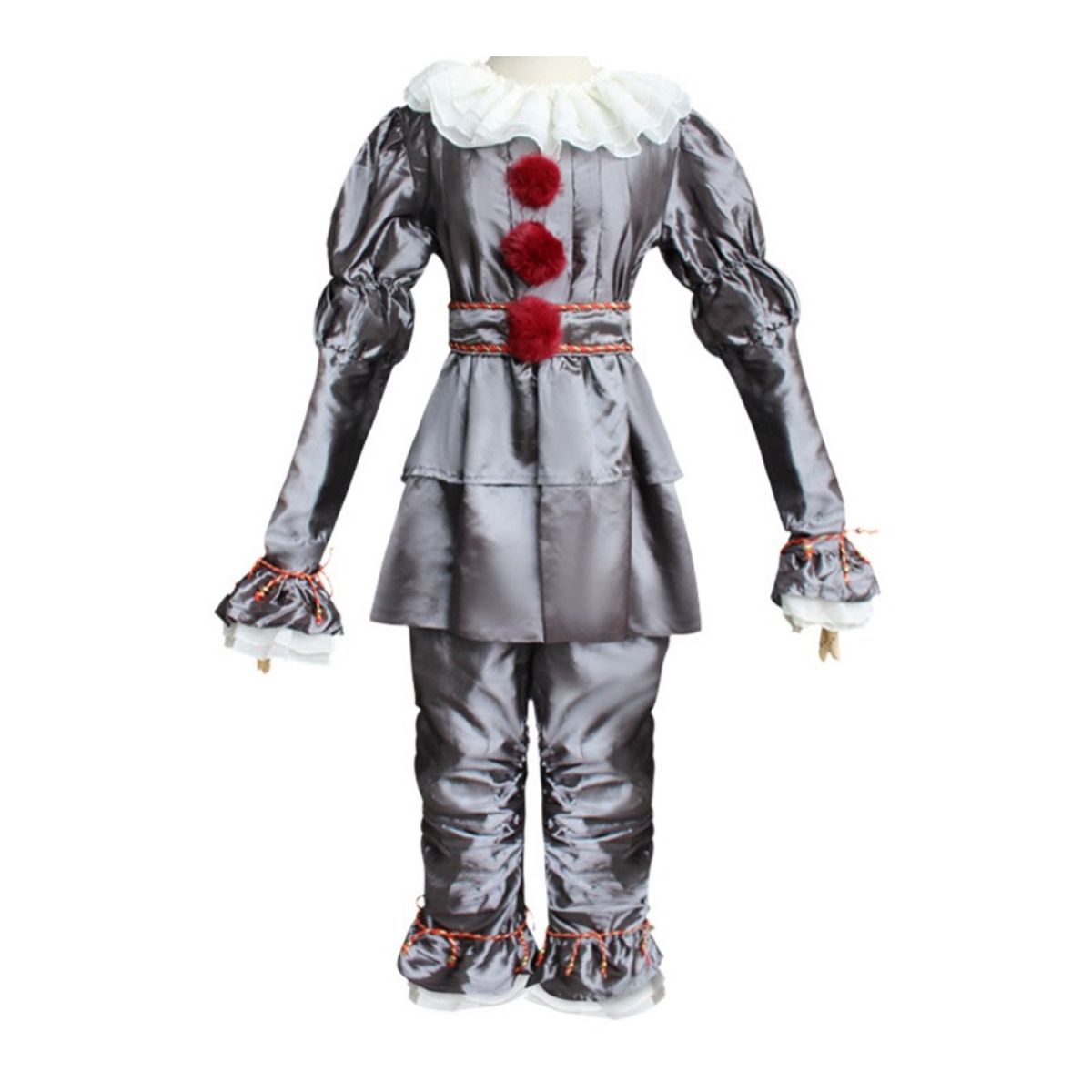 GIOIO - Disfraz Payaso Terror Halloween Adultos Cosplay XS