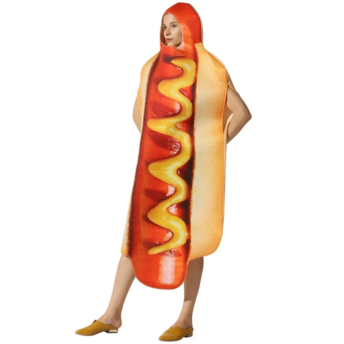 GIOIO - Disfraz Hot Dog - Completo - Adulto Halloween L