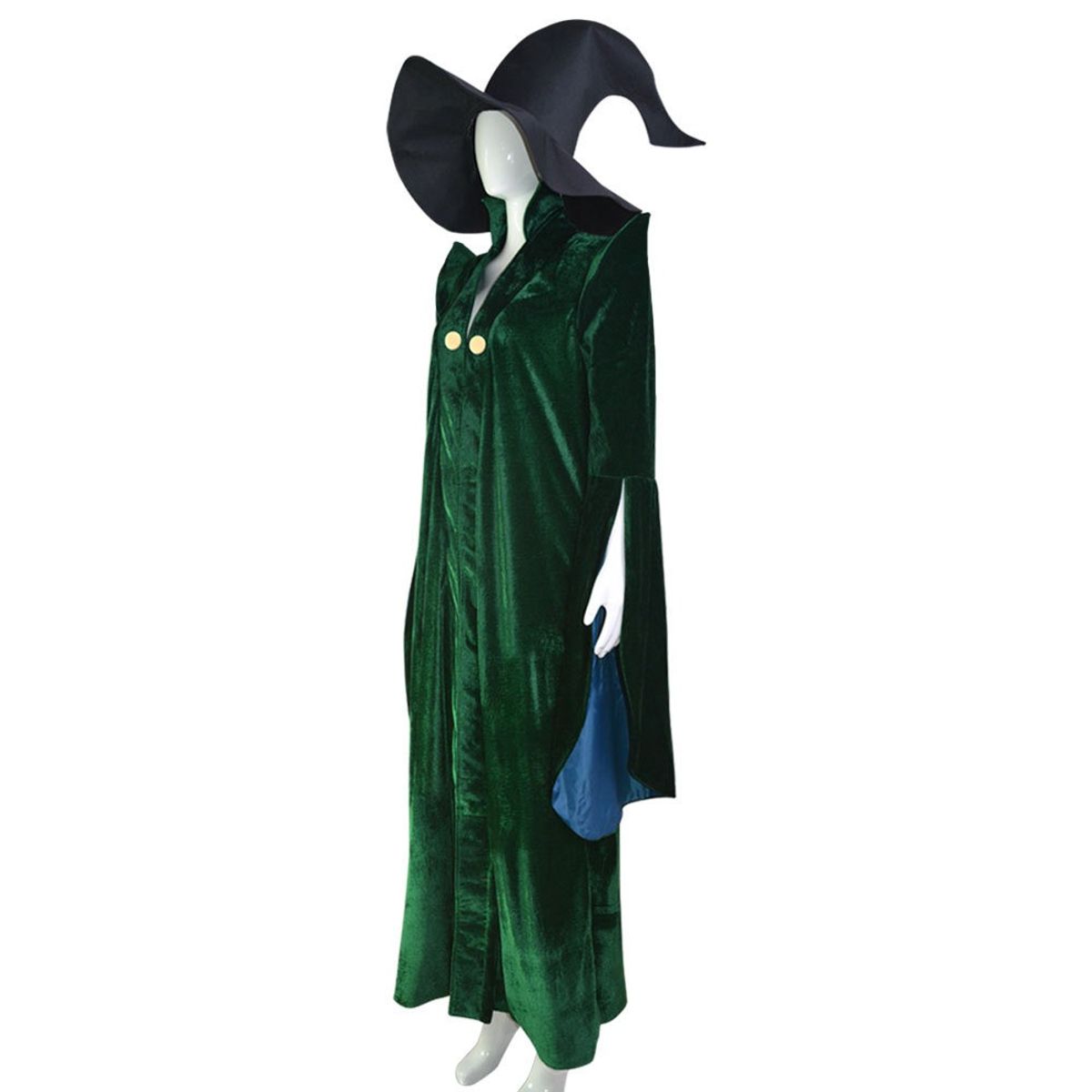 GIOIO - Disfraz Profesora Bruja Adulto Halloween Cosplay M